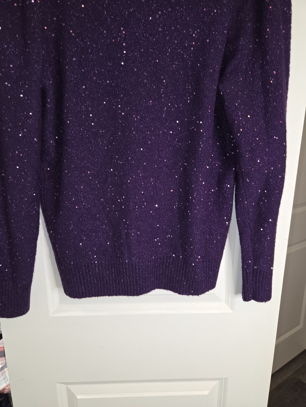 Purple Sparkly Liz Claiborne Sweater - Picture 10 of 12